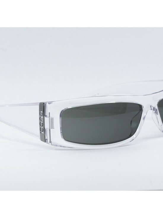 Gucci GG1492S 004 Sunglasses Crystal Rectangle Frame, Grey Lenses main image 9